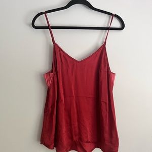 Flowy red tank top